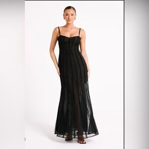 Black Maxi MESHKI Dress